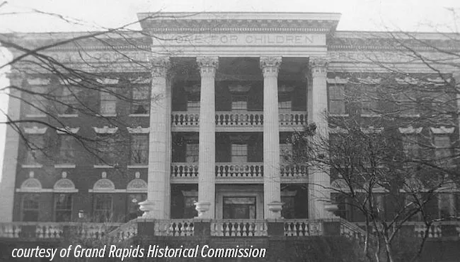 Historic D.A. Blodgett building — courtesy of the Grand Rapids Historical Society
