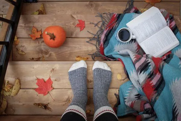 A themed fall display
