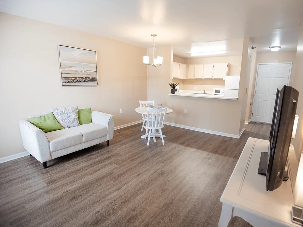 Eagle Grove Apartments - Living and dining area at Eagle Grove Apartments